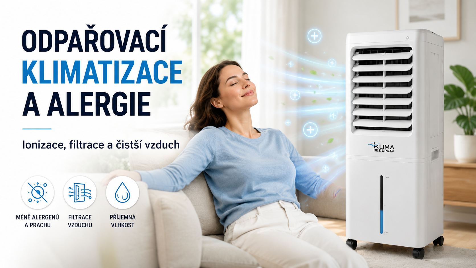 Odpařovací klimatizace a alergie – ionizace, filtrace a čistší vzduch